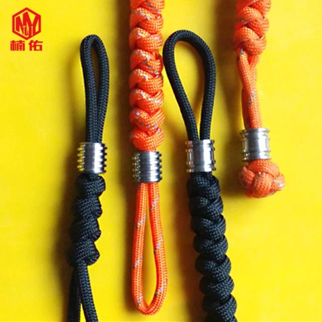Acessórios de Aventura em Titânio e Paracord: Corda, Contas, Faca, Lanyard e Pingentes - 1 Peça