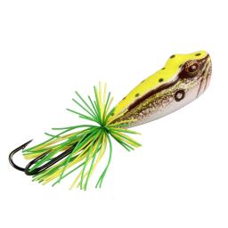 Isca de pesca 58mm 11.5g sapo popper plástico duro mar baixo modelo 3d olhos isca cambota wobblers enfrentar isca vmc gancho 3 pçs - Image 2