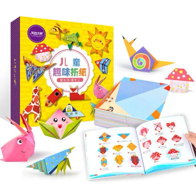 Origami Divertido: 54 Projetos de Desenhos Animados em Papel para Crianças - Artesanato Educativo e Brinquedos DIY 3D