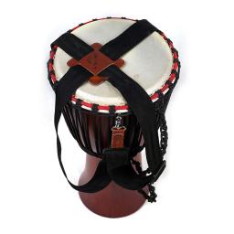 Moongolfe de djembe cinto africano, cinto de ombro com sino de pulso acessórios de percussão - Image 4