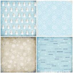 Kljuyp 12 folhas de papel para scrapbooking, para história de inverno, origami, arte de fundo, cartão de papel para fazer scrapbook, artesanato de papel diy - Image 3