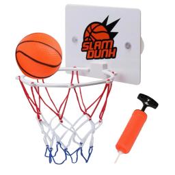 Crianças indoor pendurado suporte de basquete móvel tiro caixa de basquete brinquedo pendurado basquete cesta bola com bomba - Image 2