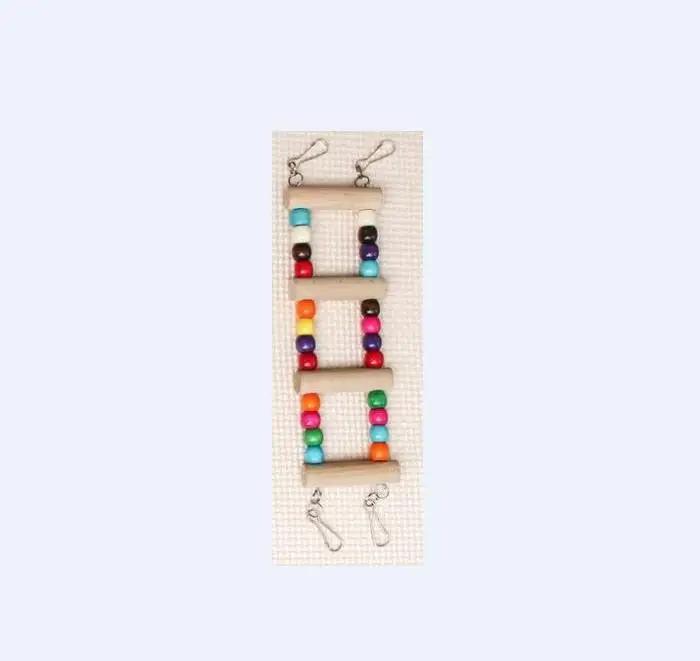 Escada De Madeira Para Pássaros Pet, Escada De Escalada Para Periquito, Brinquedo De Papagaio Budgie, Balanço Do Pássaro, Ponte, Tamanho L 10 - Image 1