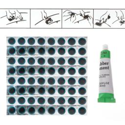 Kit de reparo de pneus de bicicleta, conjunto de ferramentas para reparação de pneus de bicicleta com cola fria para uso doméstico e externo - Image 1