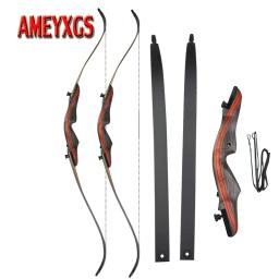 Conjunto de Arco E Flecha 1 62 polegada Caça Arco Recurvo Arco 20-50lbs Peso Empate Mão Direita Americana Para Treinamento de Tiro Tiro Com Arco Acessórios - Image 1