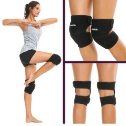 Joelheira feminina ajustável, reforçada, dança, yoga, vôlei, suporte de joelho, esportiva, pressurizada, protetor - Image 5