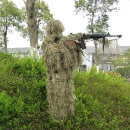 3d universal ternos de camuflagem roupas da floresta tamanho ajustável ghillie terno para a caça militar do exército tático sniper set kits - Image 2