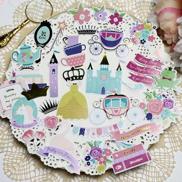 Kscraft Conjunto de 34 Adesivos Cortados para Scrapbooking, Decoração de Cartões e Artesanato