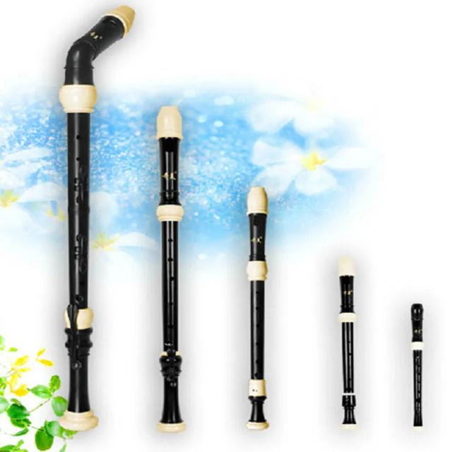 Conjunto Completo de Flautas Verticais Chinesas: Clarinete Agudo, Tenor, Alto, Baixo e Estilo Inglês com 8 Buracos