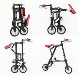 Mini bicicleta a-bike dobrável, bicicleta para esportes ao ar livre, trajeto leve, unissex - Image 4