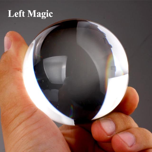 Bola de Malabarismo Cristal Ultra Clara 80 mm em Acrílico para Truques Mágicos e Manipulação em Festas e Palcos