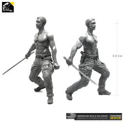 Yufan modelo 1/35 eua selos 1 transporte resina selos modelo kits unmounted Las-04 - Image 3