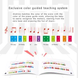 Onshine crianças simulação piano 30 chave de alta qualidade piano instrumento de madeira com espectro de piano crianças aprendizagem educação brinquedos 3y + - Image 5