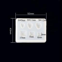 6 estilo geometria estrela pequenos grânulos silicone molde brincos resina silicone molde artesanal diy jóias fazendo moldes de resina cola epoxy - Image 2