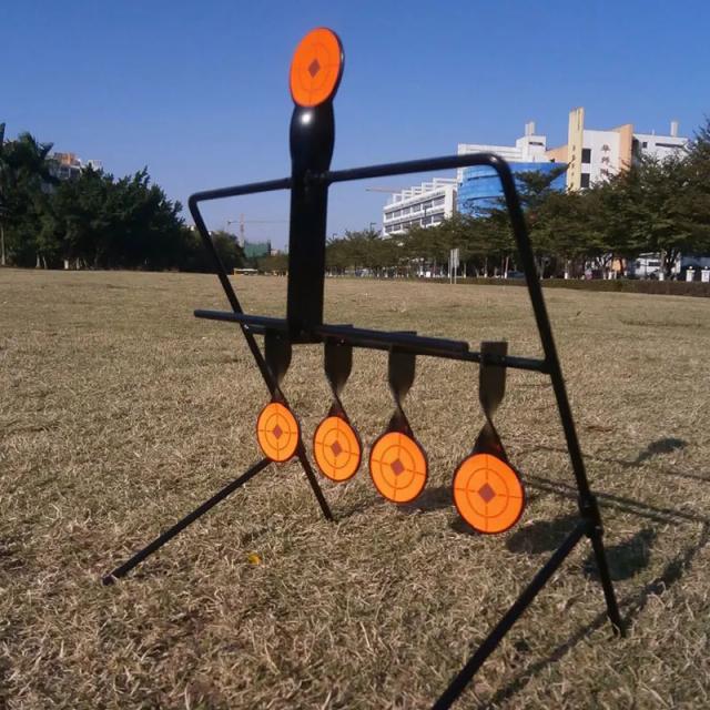 Melhore suas Habilidades Táticas com o Alvo Resetável de 5 Placas para Airgun, Airsoft e Paintball