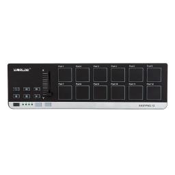 Worlde-Portátil MIDI Controller com Cabo USB, Mini Teclado Controlador, Drum Pad, Instrumento Musical, EasyPad.12 - Image 3