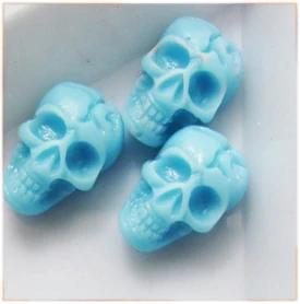 Peças de Resina 3D em Design de Osso de Caveira para Decoração de Unhas em Gel e Acrílico - 20 Contas para Artes Manuais