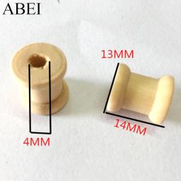 Mini Carretel De Madeira Para Fio, Ferramentas De Costura, Fio De Rosca, Mini, Pequeno, Bobina, DIY, Acessórios De Costura, 10 PCs, 20 PCs, 50PCs, 14*13mm - Image 2