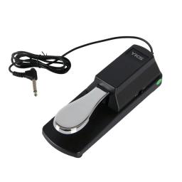 Yks preto elétrico portátil amortecedor sustentar pedal de metal para hmy piano yamaha para teclado sustentar ped - Image 3