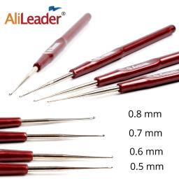 Agulha de crochê micro gancho 4 tamanhos, para fazer trança dreadlock ferramentas cabelo 0.5mm 0.6mm 0.7mm cabo suave - Image 4