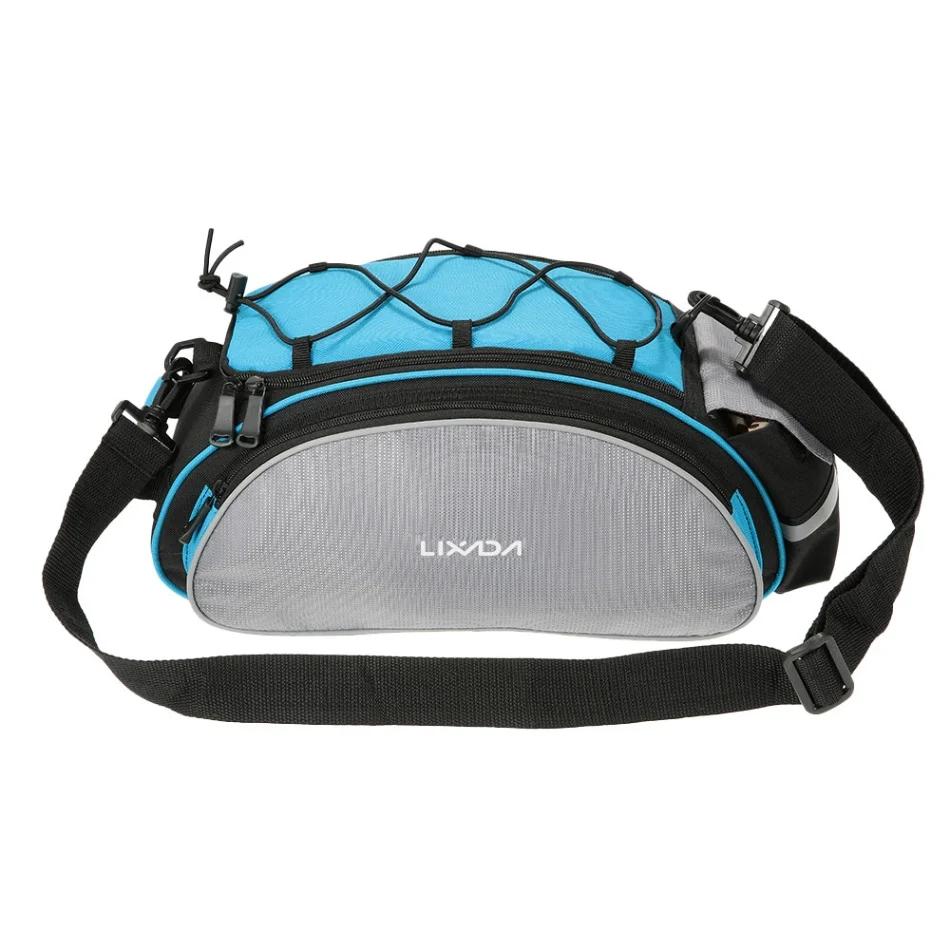 Lixada13L Bicicleta Traseiro Saco, À Prova D' Água Ciclismo Bike Rack, Tronco Pannier, Saco do banco traseiro, Bolsa, Bolsas de Ombro - Image 1