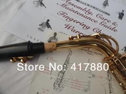 Marca suzuki estudantes saxofone alto eb tune e plana instrumento musical laca de ouro superfície alta qualidade latão sax frete grátis - Image 6