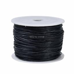 Cordão de algodão encerado resistente 100yds/carretel 1mm, para artesanato, fazer joias, acessórios de corda de fio - Image 2