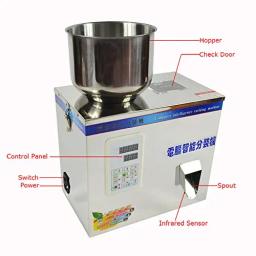 Máquina de enchimento de grãos, pó pequeno, proteína em pó, chá, alimentos, sementes, frutas, 2-200g - Image 2