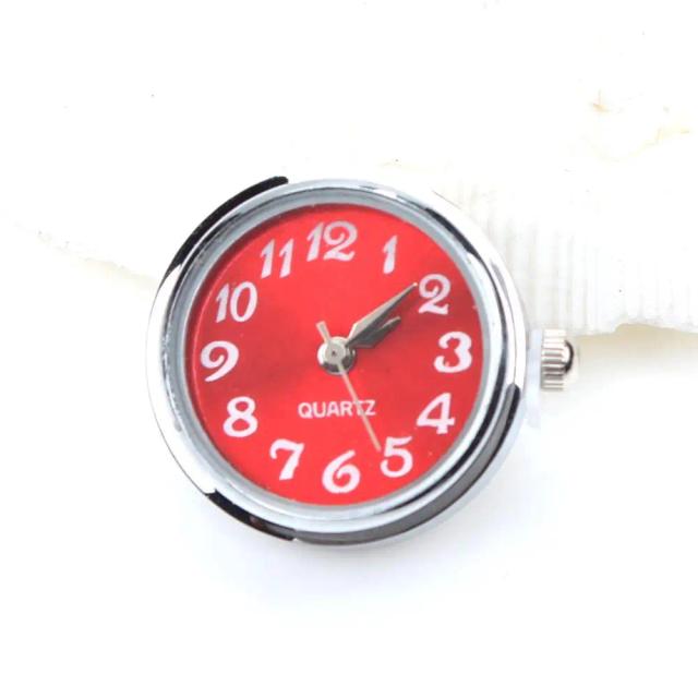 Botão de Pressão Colorido para Relógio com Fundo de Aço Inoxidável, Ideal para Pulseiras - Apenas $10