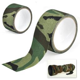 Impermeável fita de camuflagem auto-adesiva, discrição bandagem, caça envolto, ao ar livre, 0.05m x 5m, 2 "x 196", 5m - Image 4