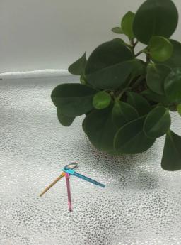 Mini agulhas de crochê 3 tamanhos em 1, conjunto de chaveiro, gancho de tricô multicolorido de alumínio, faça você mesmo - Image 6