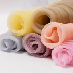 Tecido Organza Sheer para Decoração de Casamento, Decoração de Festa de Aniversário, Tecido Romântico por Meia Jardas, 0.45 m, 1 m, 3 m, 5 m, TJ0031 - Image 2