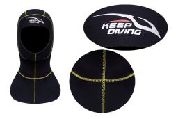 Chapéu de neoprene para mergulho submarina, 3mm, equipamento de mergulho com ombro, snorkel, inverno, mergulho quente, pesca submarina - Image 2
