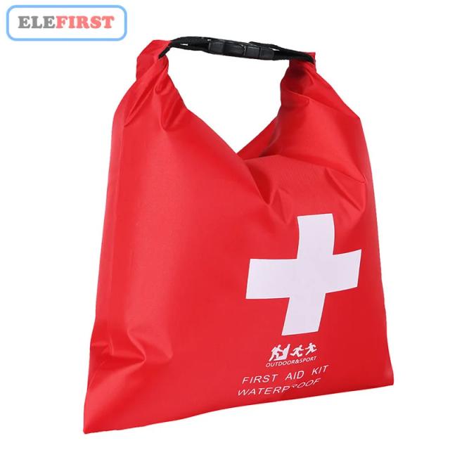Kit de Primeiros Socorros Portátil à Prova d'Água 1,2L para Acampamento e Emergências Médicas ao Ar Livre