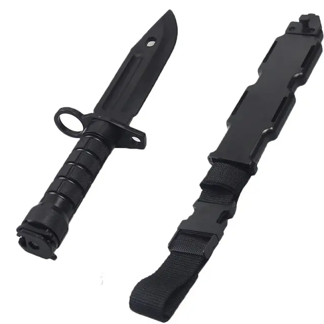 Adaga de Plástico para Cosplay e Treinamento Tático em Paintball - Modelo de Manequim do Exército dos EUA para Airsoft ao Ar Livre
