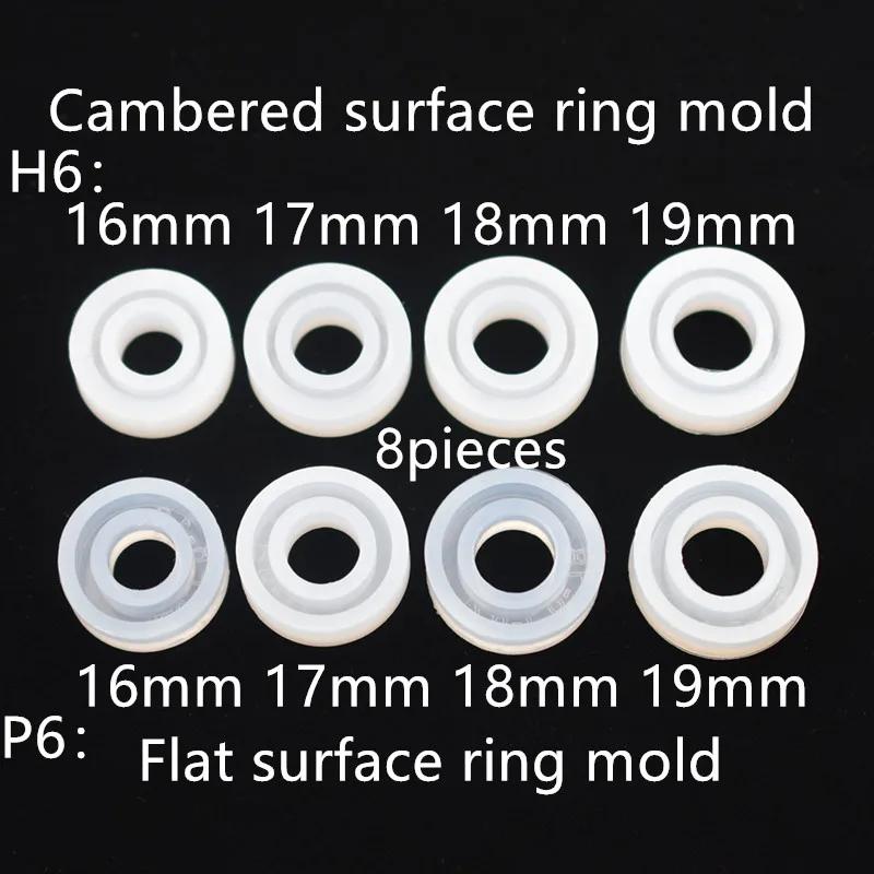 Snasan 8 peças anel de dedo molde de silicone para fazer jóias resina molde de silicone ferramenta artesanal diy artesanato epóxi - Image 1