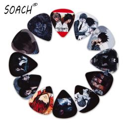 Soach 10 peças 3 tipos de palhetas de guitarra, novas palhetas japonesas para baixo, fotos de anime de alta qualidade, impressão, acessórios para guitarra - Image 1