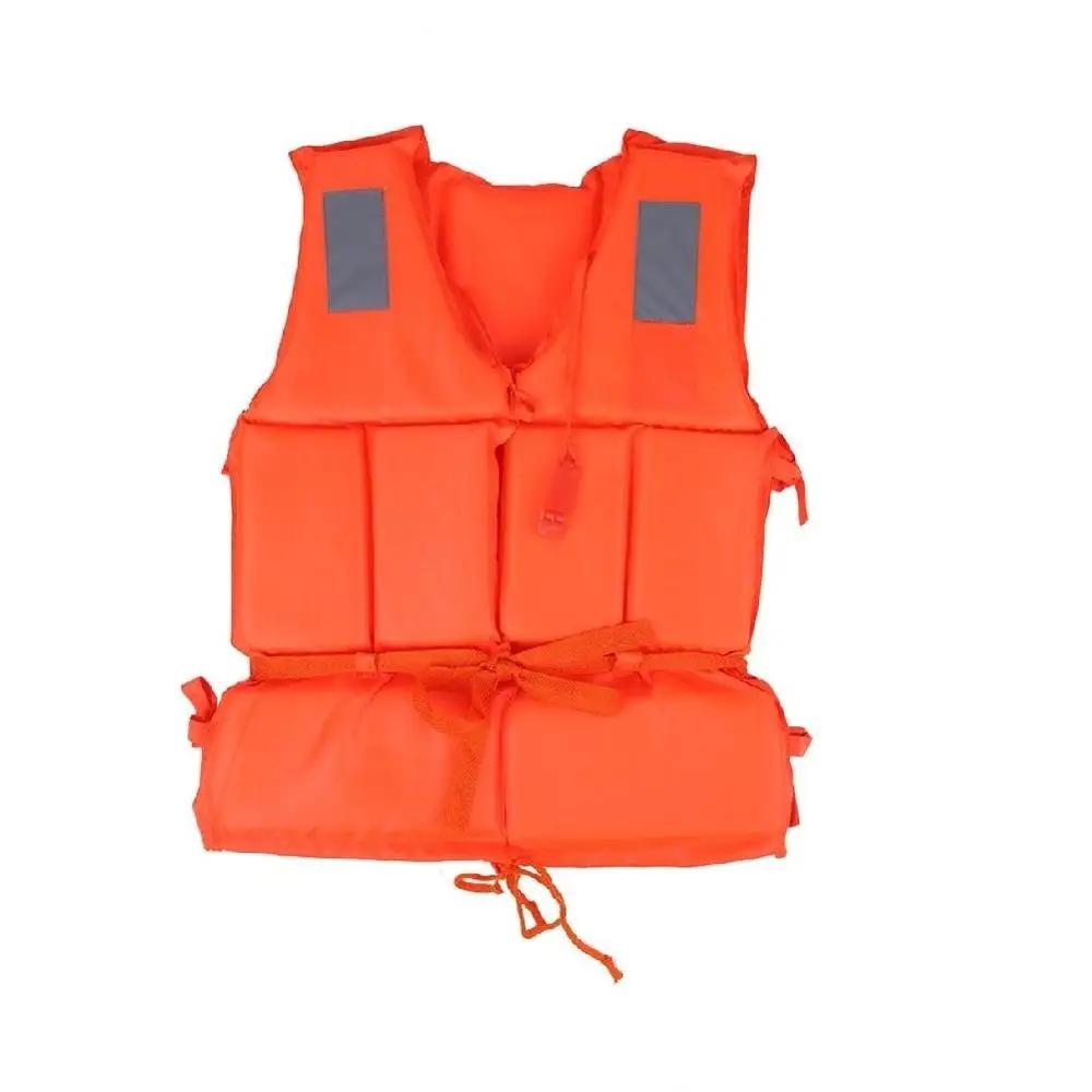 Casaco salva-vidas de emergência para adultos e crianças, colete salva-vidas, barco, drifting, segurança na praia, swimwear com apito de sobrevivência - Image 1