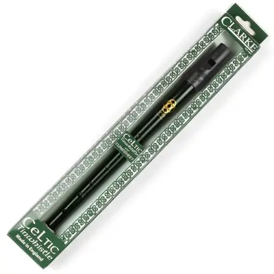 Flauta Clarke Tradicional em Verde Escuro com D Chave - Apito Irlandês e Instrumento de Sopro Ideal