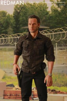 Bonecos colecionáveis em escala 1/6, figuras de ação de 12 polegadas, esculpidas, profissionais mortas, rick grimes, brinquedos de modelo de plástico para presente - Image 4