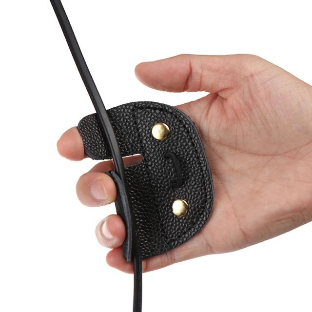 Luvas de Tiro com 3 Dedos para Arco e Flecha - Protetor de Suporte Ideal para Caça e Arco Recurvo