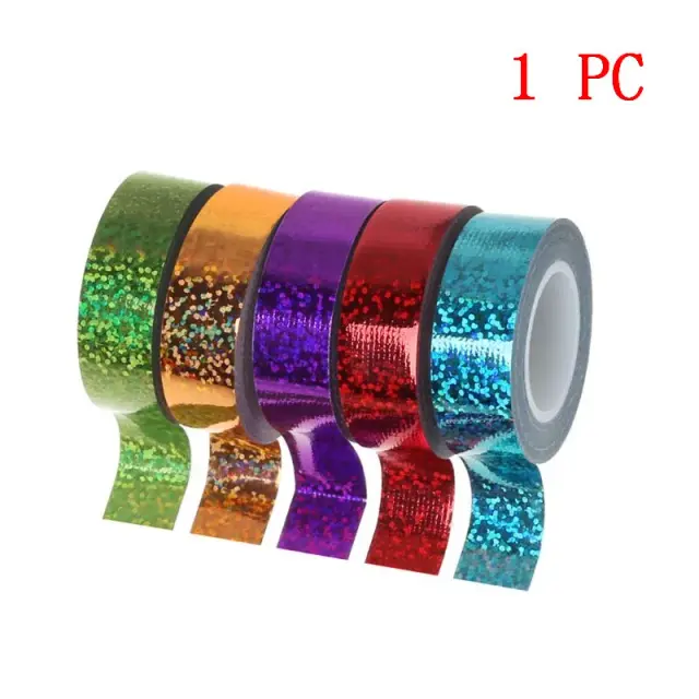 Fita Holográfica de Ginástica Rítmica 15mm x 5m - Acessório Brilhante para Decoração e DIY
