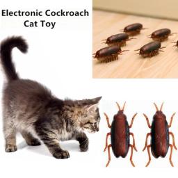 Brinquedo eletrônico para gatos, suprimentos para animais de estimação, brinquedo com bateria, baratas, gato, brinquedo interativo, brinquedo de treinamento divertido - Image 1