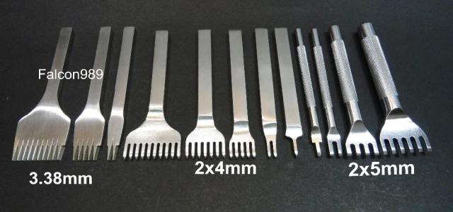 Kit Completo de Costura Artesanal em Couro: 12 Peças com Ferramentas Profissionais para Costura, Perfurar e Esculpir