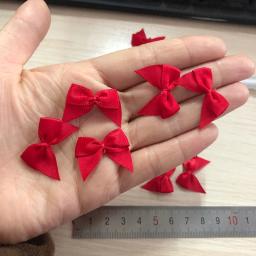 Laços de fita de cetim, 50 peças artesanato faça você mesmo, decoração de festa de casamento, embalagem de presente, lacinhos, acessórios de costura, apliques - Image 5