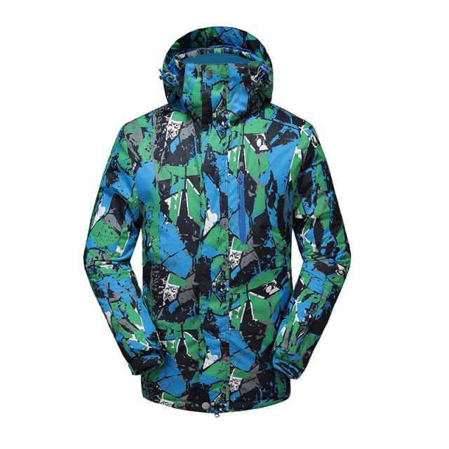 Goexplore Jaqueta de Esqui Masculina -30° Impermeável e Corta-Vento