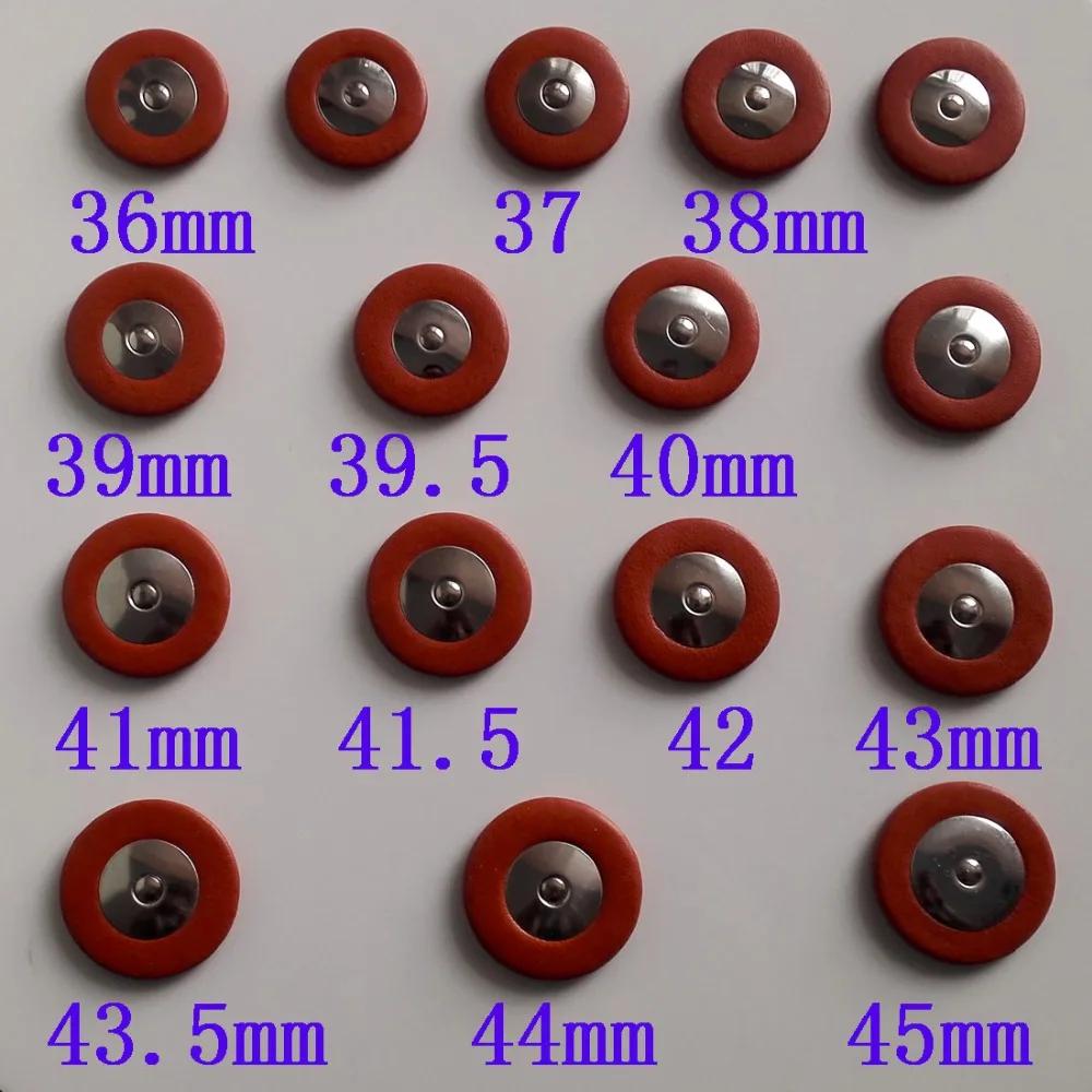 (10 tamanhos) 35.5mm a 45mm almofadas de saxofone individual, ressonador de metal em peças de reparo de saxofone - Image 1