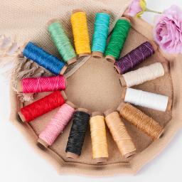Fio de algodão encerado para artesanato, linha de costura à mão, acessórios de material para artesanato, rolo de 30m 150d (1mm) - Image 2