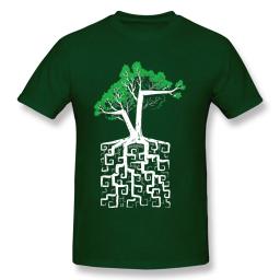 Camiseta quadrada dupla da árvore da vida, camiseta de ciências, código de engenharia para homens, camiseta estampada de algodão, outono, exclusiva, novo - Image 3