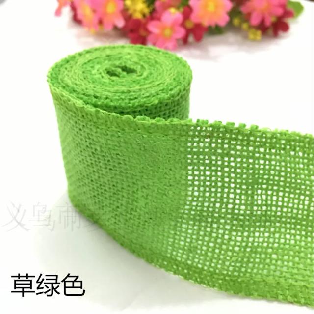 Fita de Juta Colorida de 2m de Largura e 6cm de Largura para Decoração Rústica e DIY em Casamentos - Modelo AA8043
